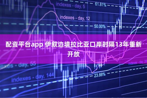 配资平台app 伊叙边境拉比亚口岸时隔13年重新开放