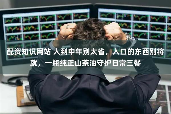 配资知识网站 人到中年别太省，入口的东西别将就，一瓶纯正山茶油守护日常三餐